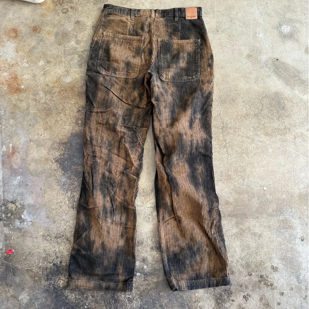 Free people acid dyed corduroy pants